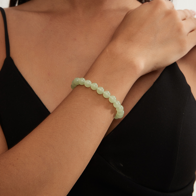 HEART JADE BRACELET (ADJUSTABLE)