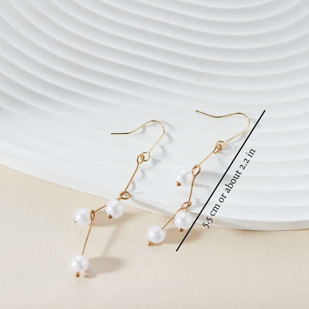 VINTAGE BOHO PEARL EARRINGS (PAIR)