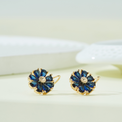 DAISY SAPPHIRE EARRINGS (PAIR)