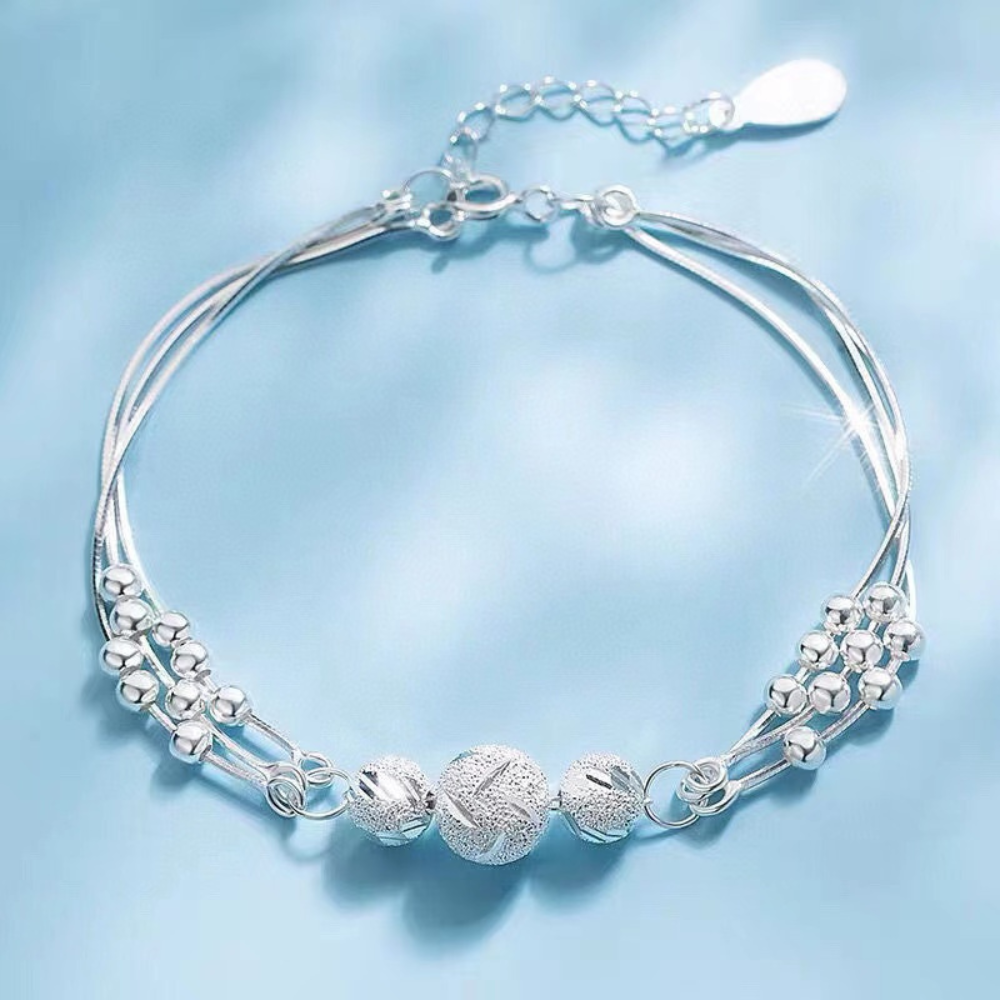 FROSTED BEADS BRACELET (ADJUSTABLE)