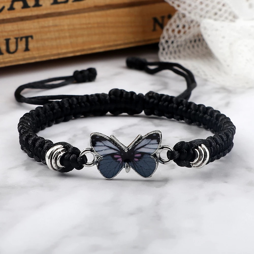 BUTTERFLY CHARM BRACELET (ADJUSTABLE)