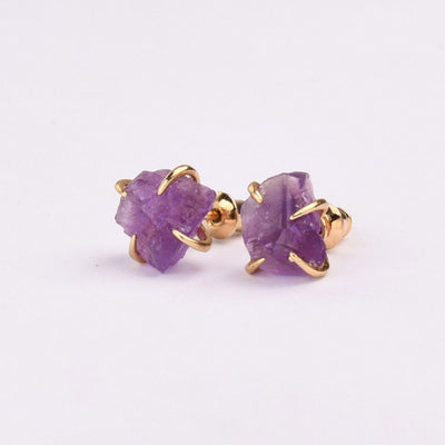 CLAW GEMSTONE EARRINGS (PAIR)