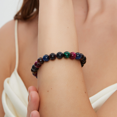 TIGER'S EYE BRACELET (ADJUSTABLE)