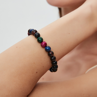 TIGER'S EYE BRACELET (ADJUSTABLE)