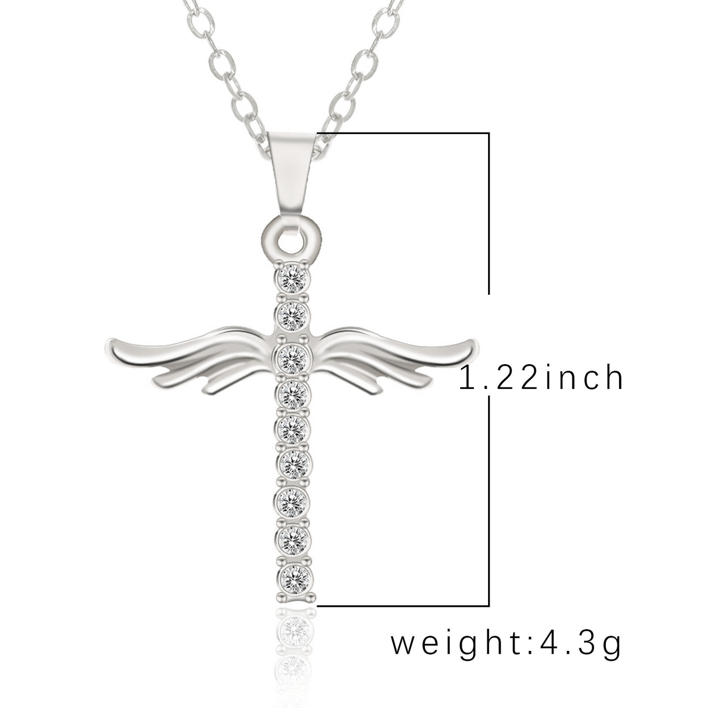 Winged Cross Necklace