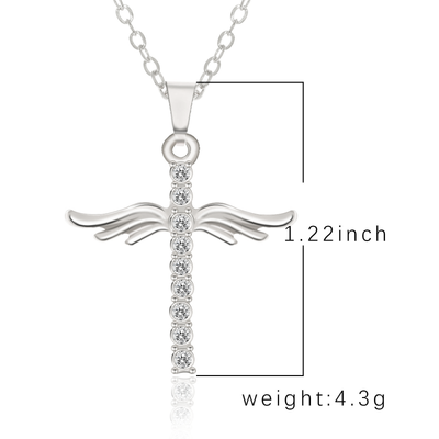 Winged Cross Necklace