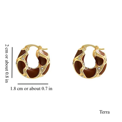 WOODLAND AURA HOOPS (PAIR)