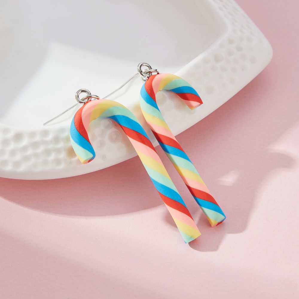 CANDY CANE EARRINGS (PAIR)