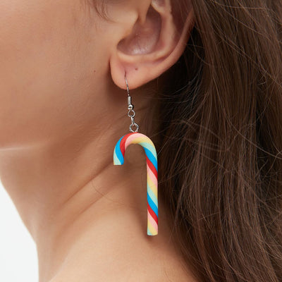 CANDY CANE EARRINGS (PAIR)
