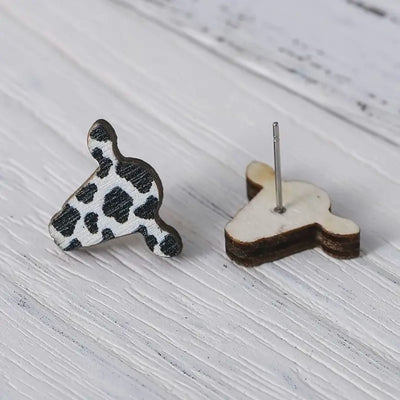 WESTERN COWHEAD EARRINGS (PAIR)