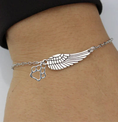 Eloise - Memorial bracelet with angel wing | Silver