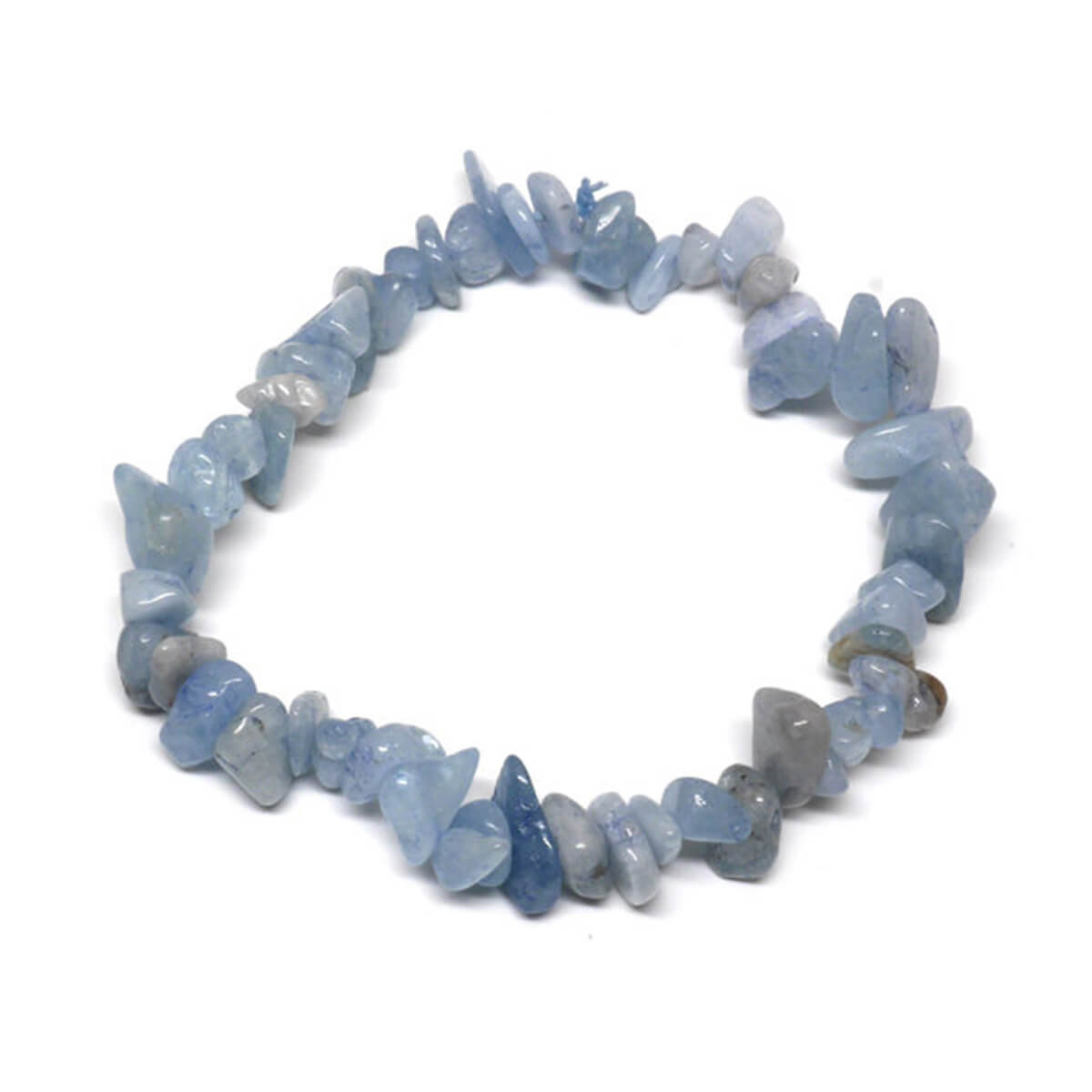 NATURAL CRYSTAL CHIP BRACELET (ADJUSTABLE)