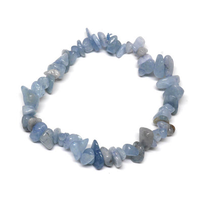 NATURAL CRYSTAL CHIP BRACELET (ADJUSTABLE)