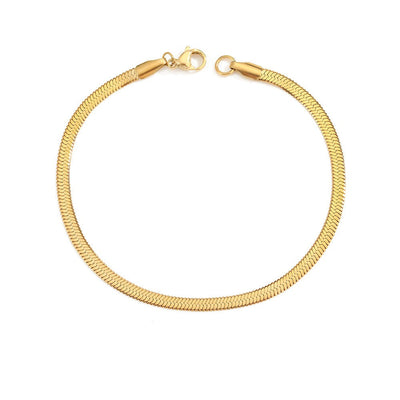 Stella Herringbone Chain Bracelet
