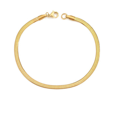 Stella Herringbone Chain Bracelet