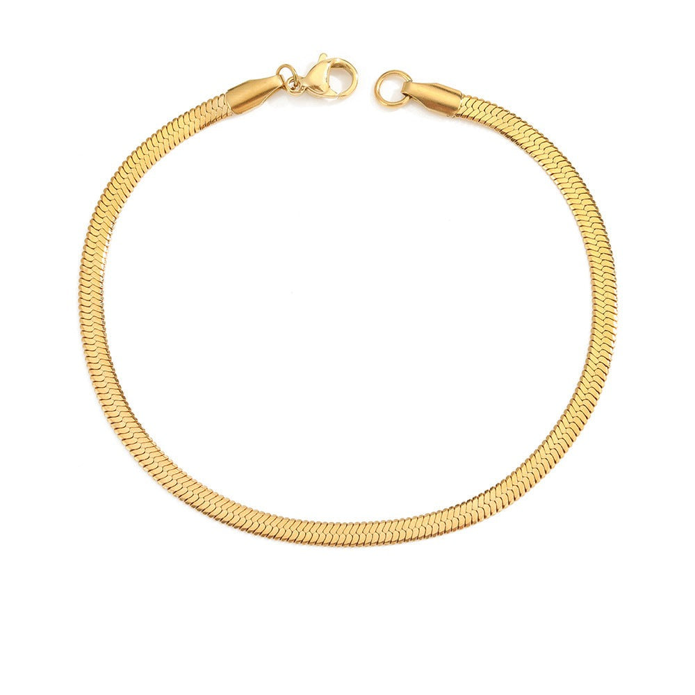Stella Herringbone Chain Bracelet