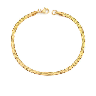 Stella Herringbone Chain Bracelet