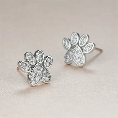 Arielle - Heart-shaped paw ear plug | Silver