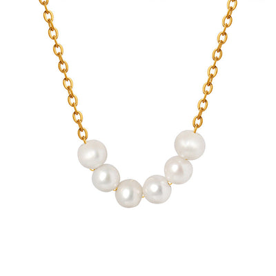 Zoe Layered Pearl Necklace