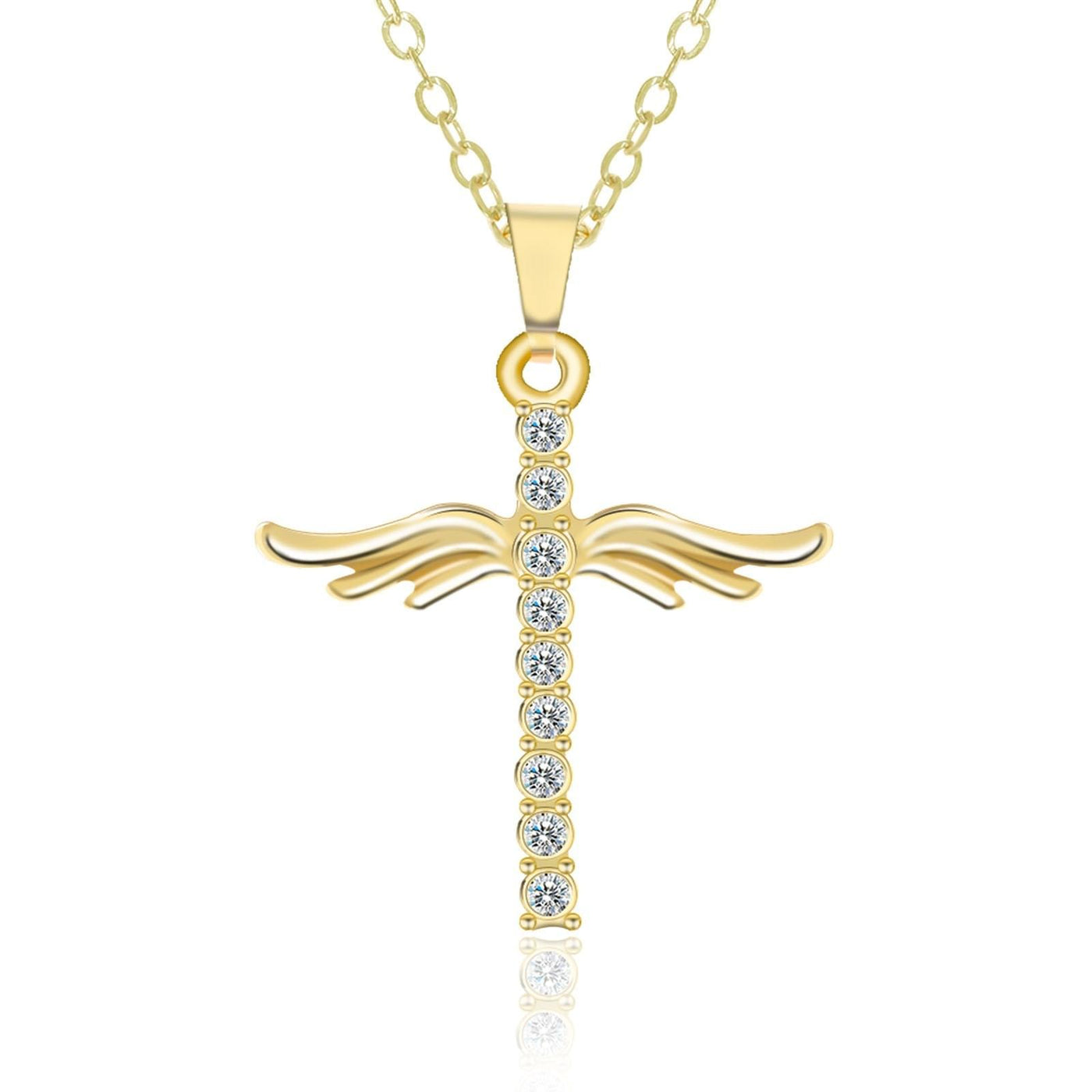 Winged Cross Necklace