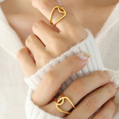 Alina Golden Knot Ring