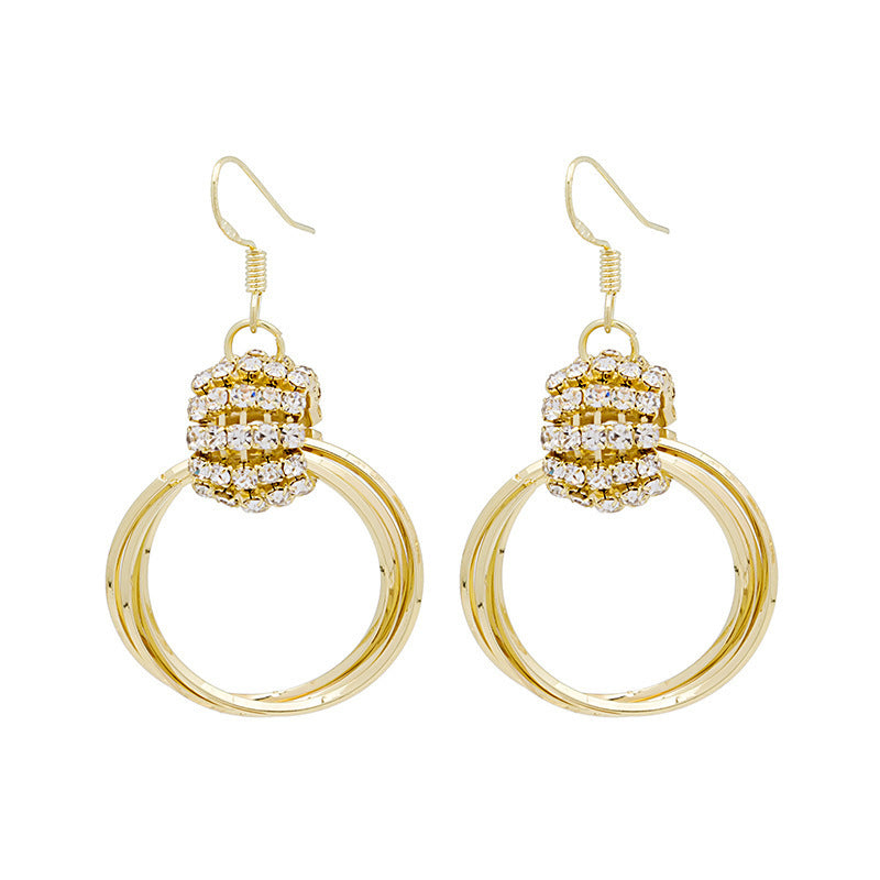 Anastasia Gold Plated Loop Earrings