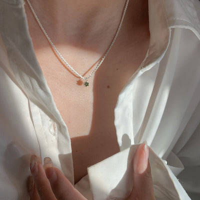 Viridia Silver Emerald Pendant