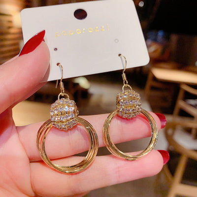 Anastasia Gold Plated Loop Earrings
