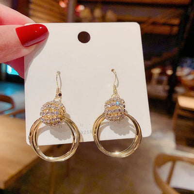 Anastasia Gold Plated Loop Earrings