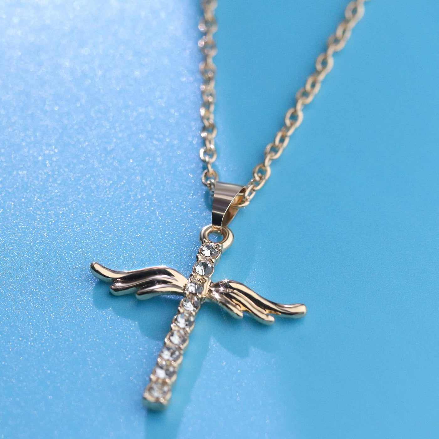 Winged Cross Necklace