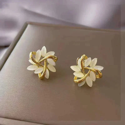 Luxury White Opal Earrings in Gold (BUY 1 GET 1 FREE)