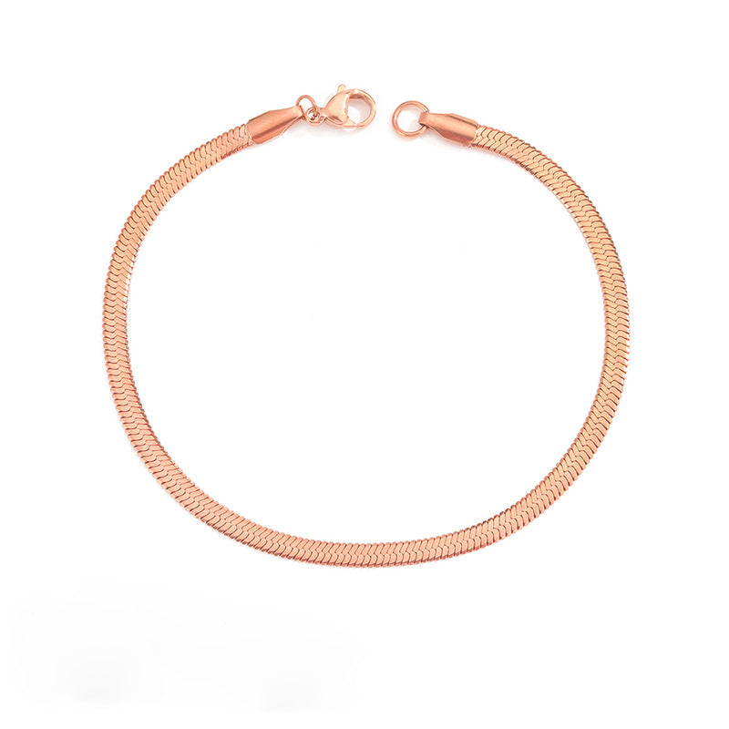 Stella Herringbone Chain Bracelet