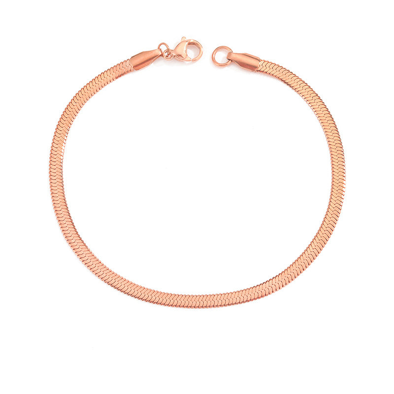 Stella Herringbone Chain Bracelet