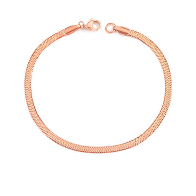Stella Herringbone Chain Bracelet