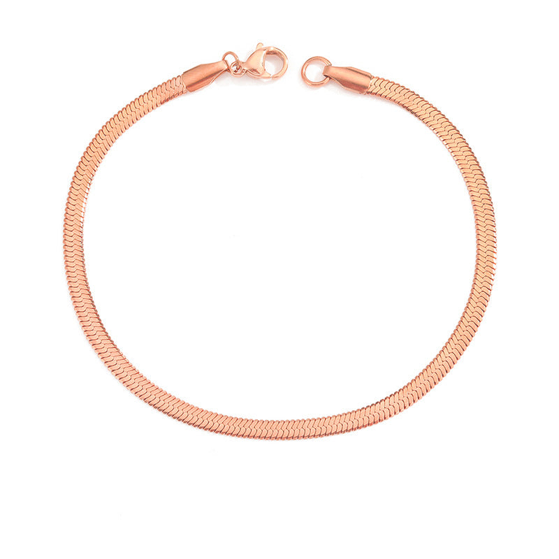 Stella Herringbone Chain Bracelet