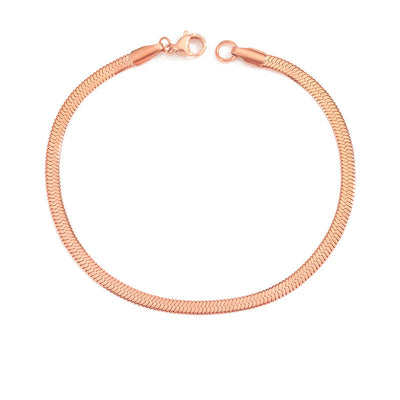 Stella Herringbone Chain Bracelet