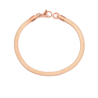 Stella Herringbone Chain Bracelet