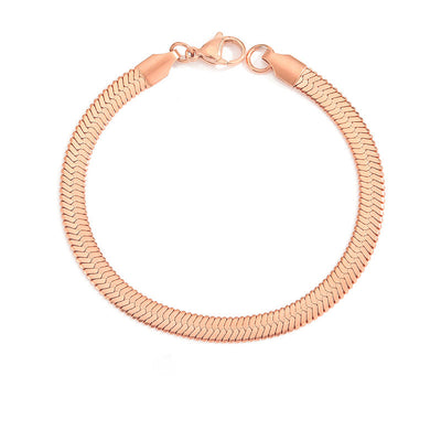 Stella Herringbone Chain Bracelet
