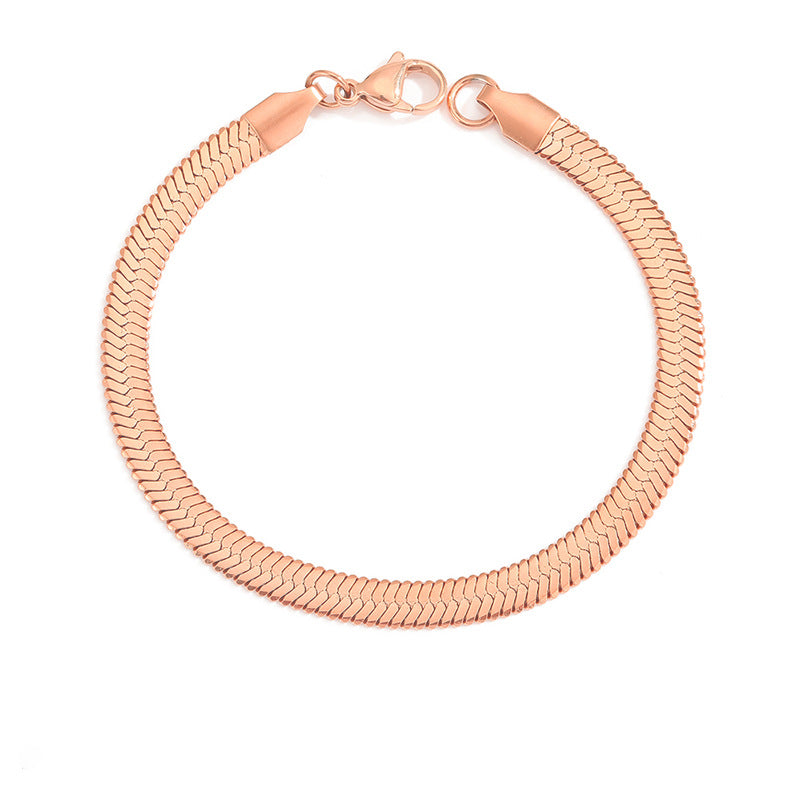 Stella Herringbone Chain Bracelet
