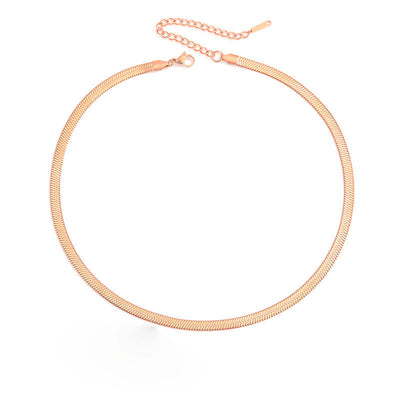 Stella Herringbone Chain Necklace