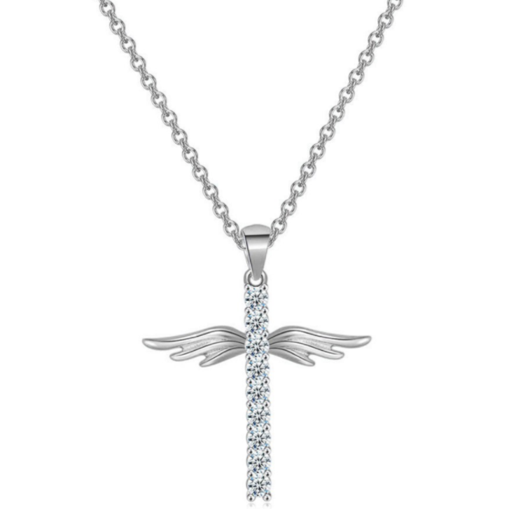 Winged Cross Necklace
