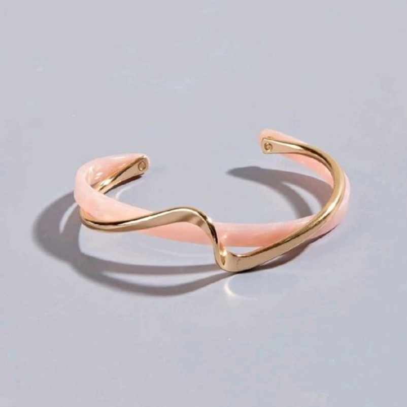 Elegant Pink with Gold Bracelet