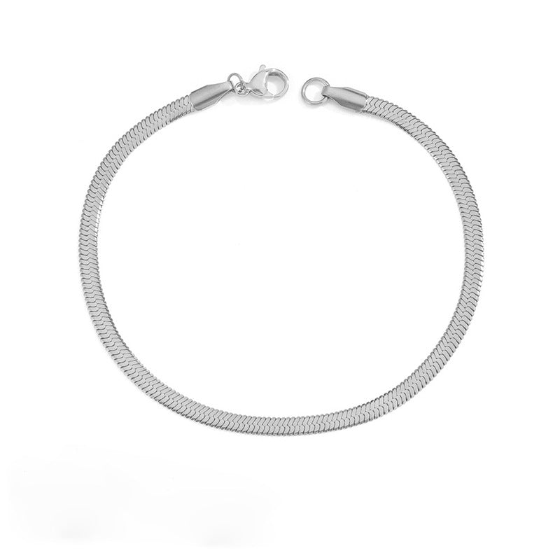 Stella Herringbone Chain Bracelet