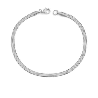 Stella Herringbone Chain Bracelet