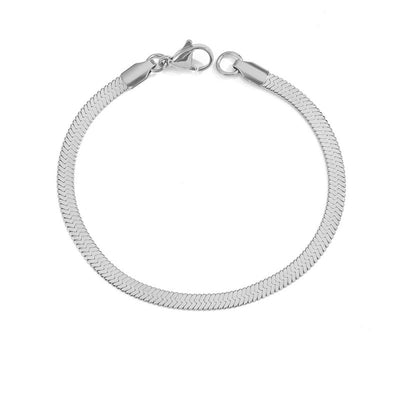 Stella Herringbone Chain Bracelet