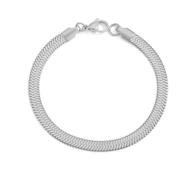 Stella Herringbone Chain Bracelet
