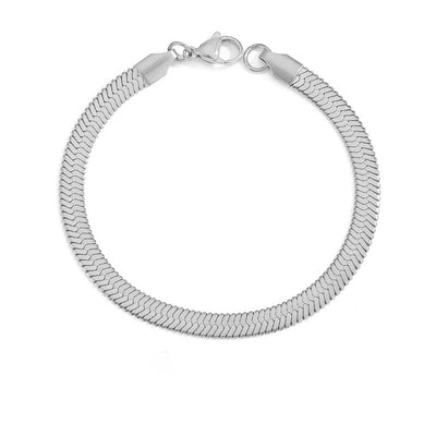 Stella Herringbone Chain Bracelet