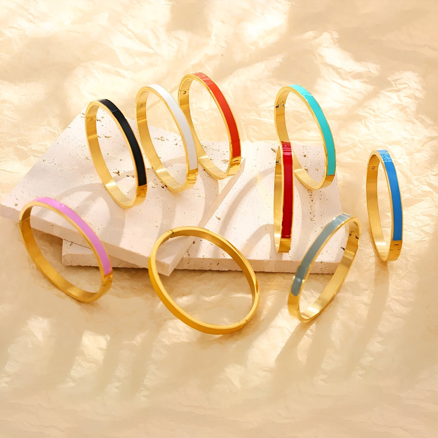 Simply colorfull Gold Bracelet