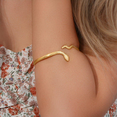 Gold Snake Bracelet