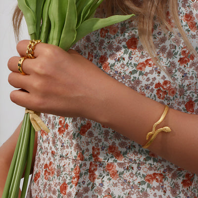 Gold Snake Bracelet